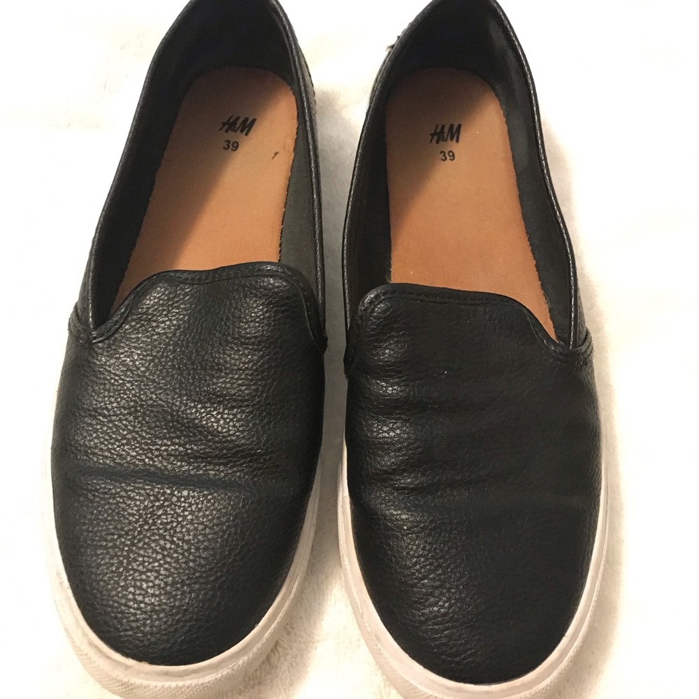 H&M Black Slip on Shoes